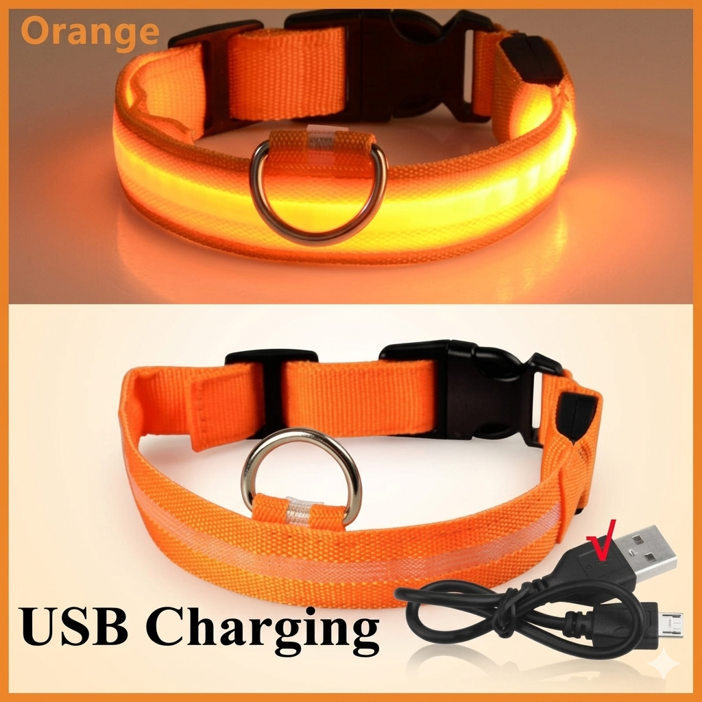 Furtlé Glow Collar 💡🐾💡 Light-up collar for your pet's comfort and safety at night✨ Stylish and comfortable design