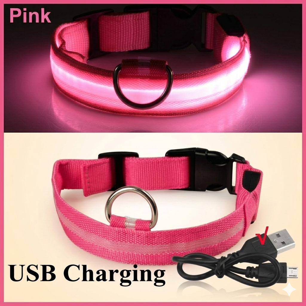 Furtlé Glow Collar 💡🐾💡 Light-up collar for your pet's comfort and safety at night✨ Stylish and comfortable design