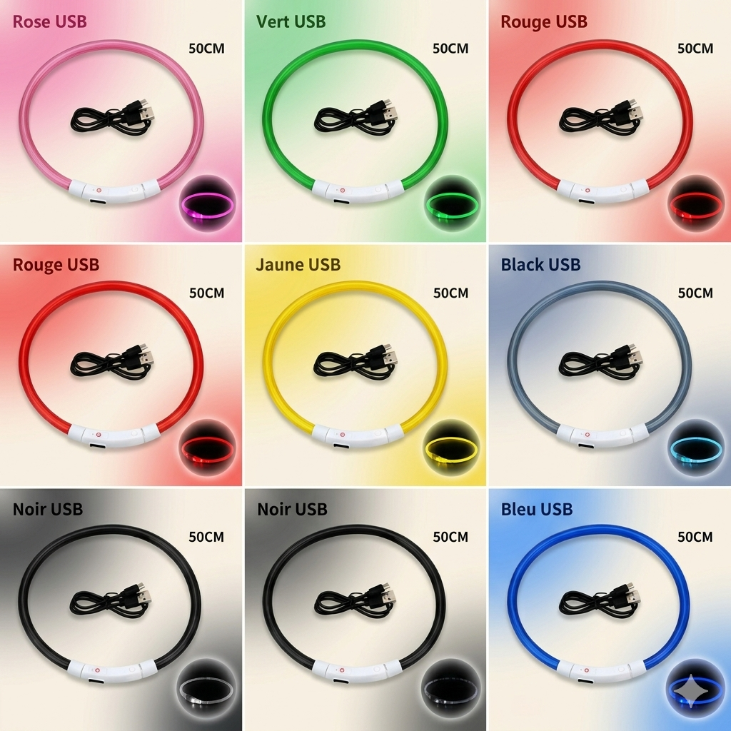 Furtlé Glow Collar 💡🐾💡 Light-up collar for your pet's comfort and safety at night✨ Stylish and comfortable design