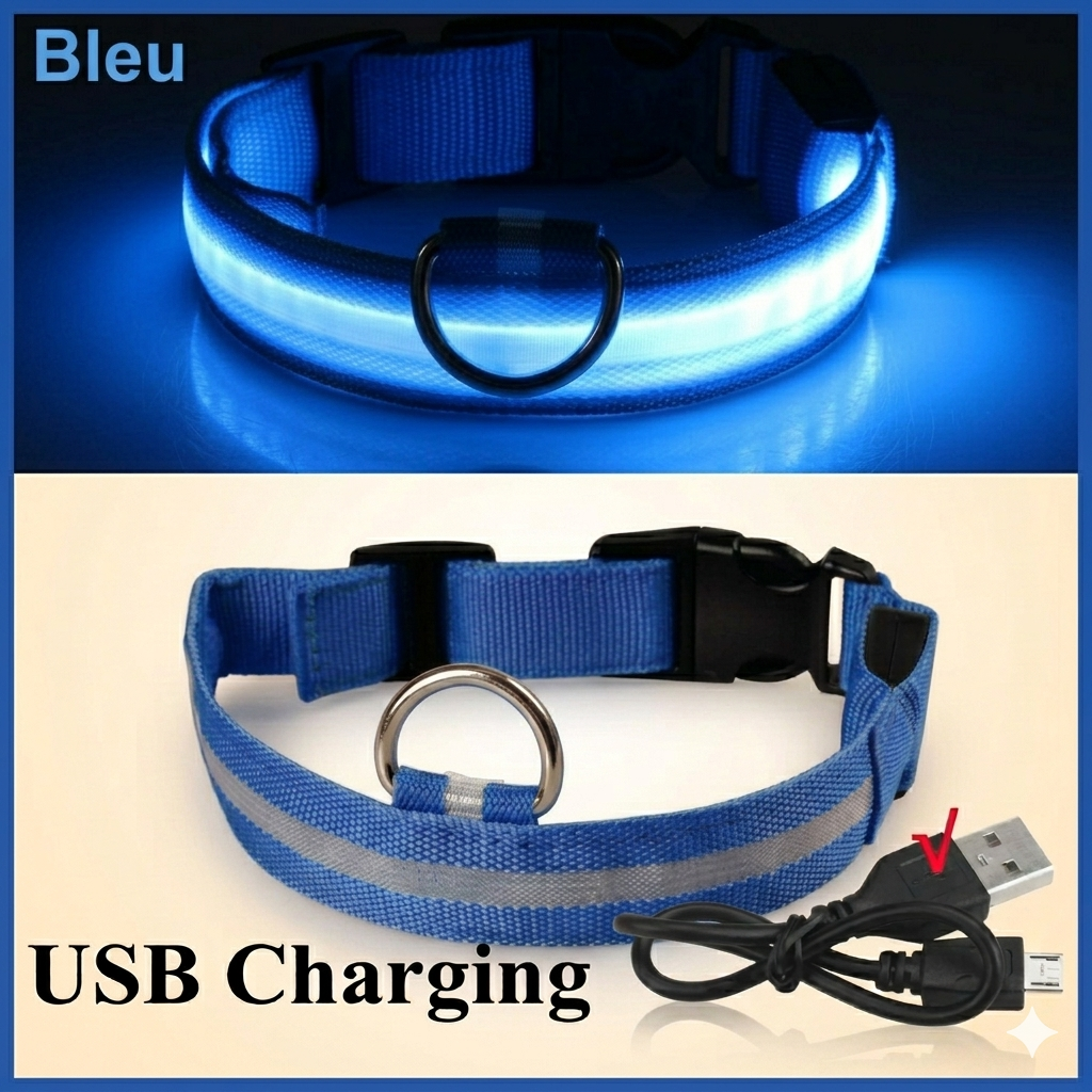 Furtlé Glow Collar 💡🐾💡 Light-up collar for your pet's comfort and safety at night✨ Stylish and comfortable design