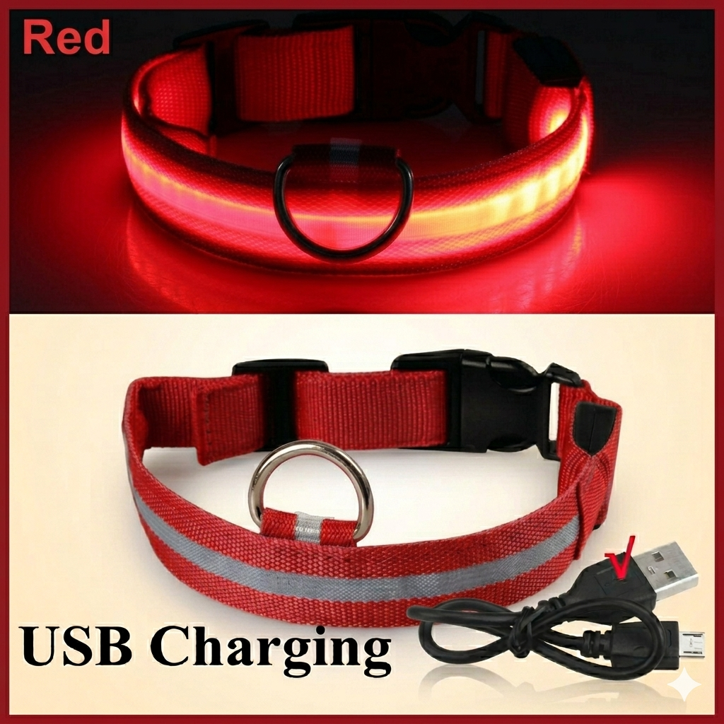 Furtlé Glow Collar 💡🐾💡 Light-up collar for your pet's comfort and safety at night✨ Stylish and comfortable design