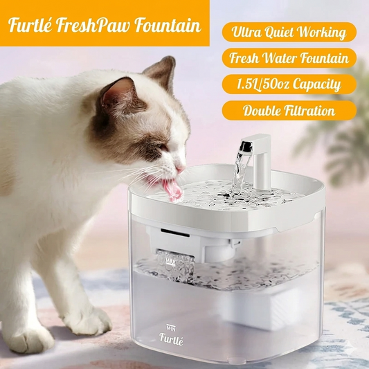 Furtlé FreshPaw Fountain💧 Fresh, clean water all day long🔄 Continuous flow system