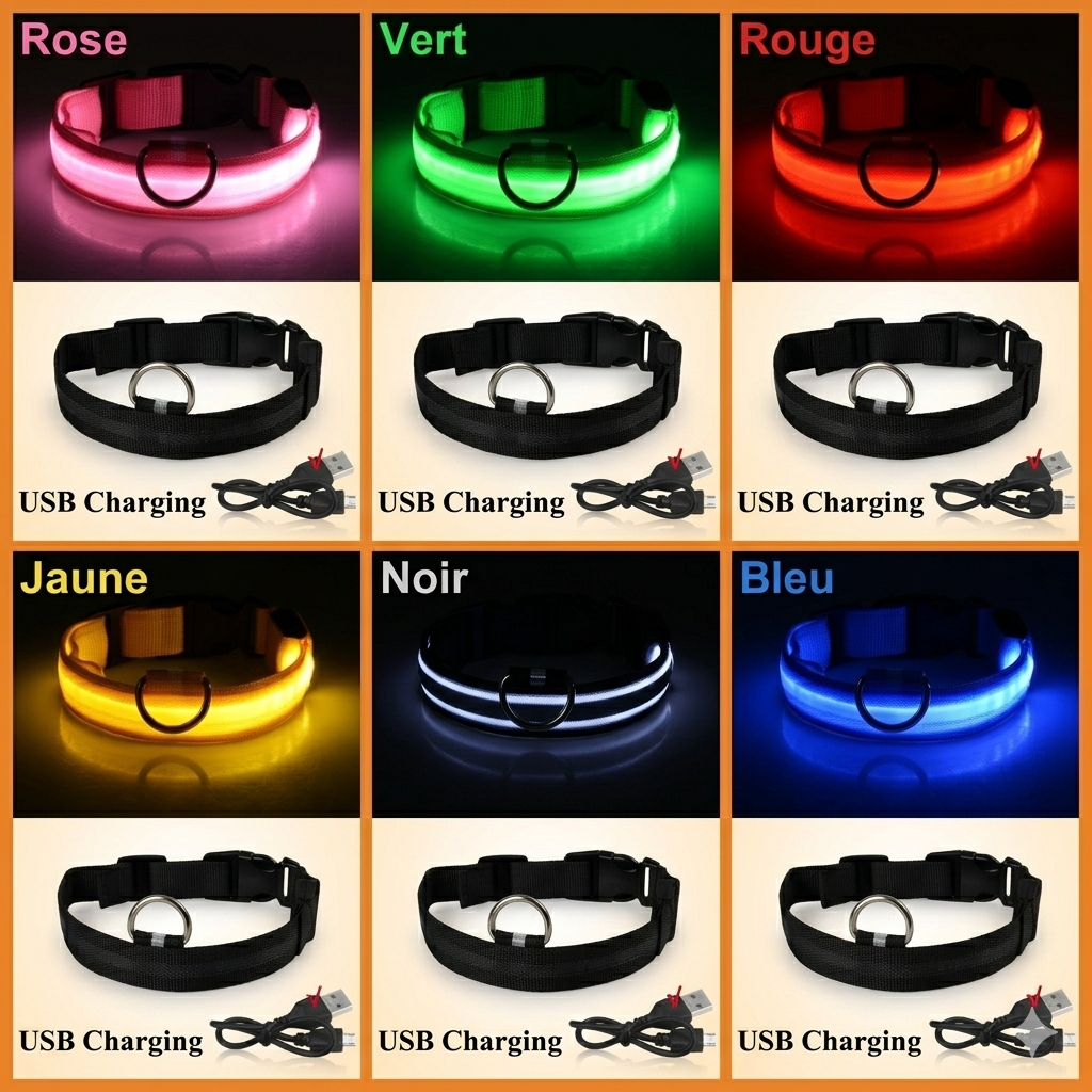 Furtlé Glow Collar 💡🐾💡 Light-up collar for your pet's comfort and safety at night✨ Stylish and comfortable design