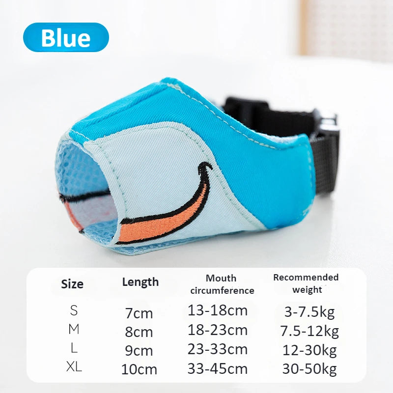 🐾GentleGuard Muzzle 🐶Adjustable, anti-bark, breathable, gentle and fun