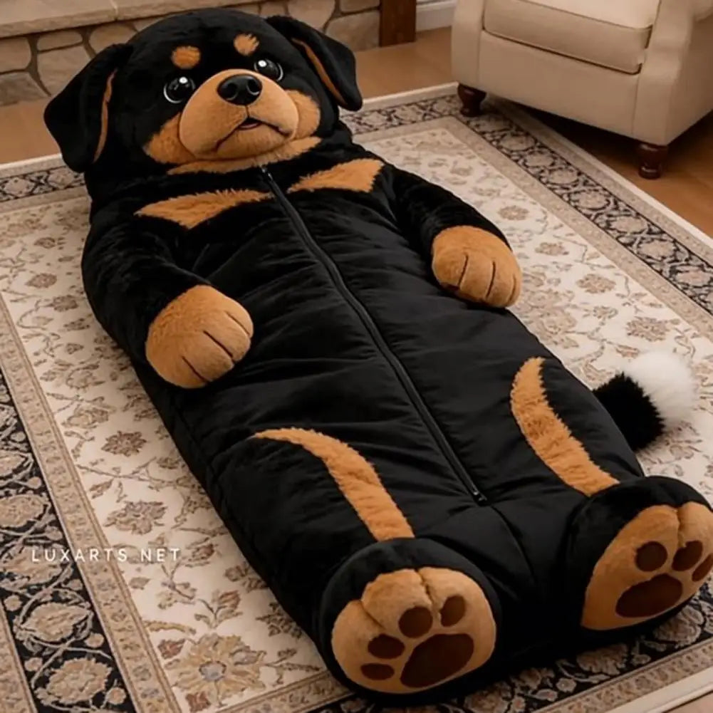 🐾CozyCritter Sleep Bag🛏️ Sac de couchage douillet en forme d'animal  🏕️ Idéal pour la maison, les voyages et le camping  ✨ Chaud, doux et confortable