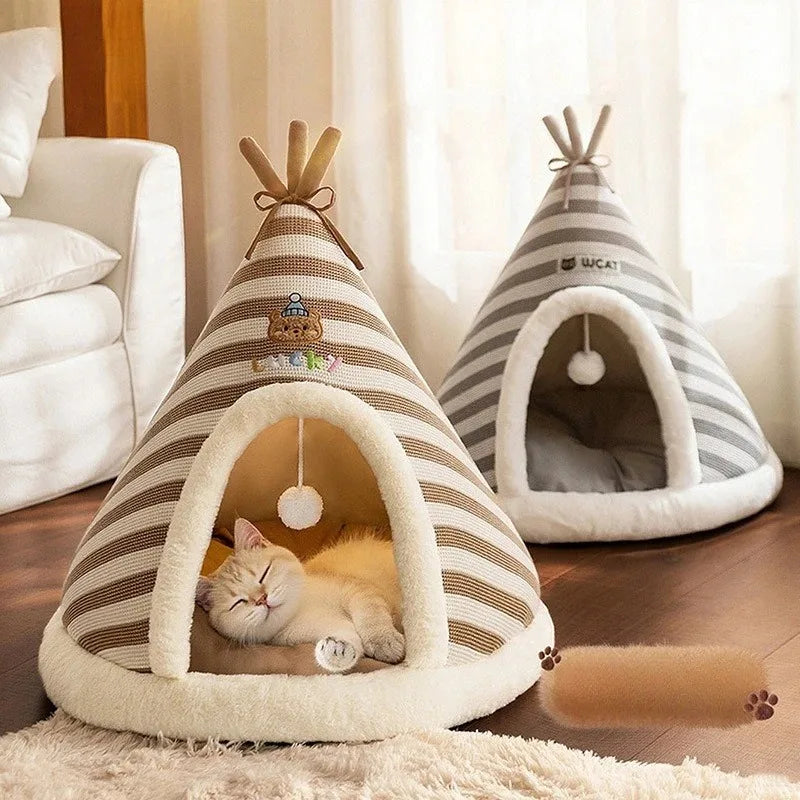 Furtlé CozyNest🐱🔥House bed for your cat's comfort🛏️ Soft and comfortable design✨