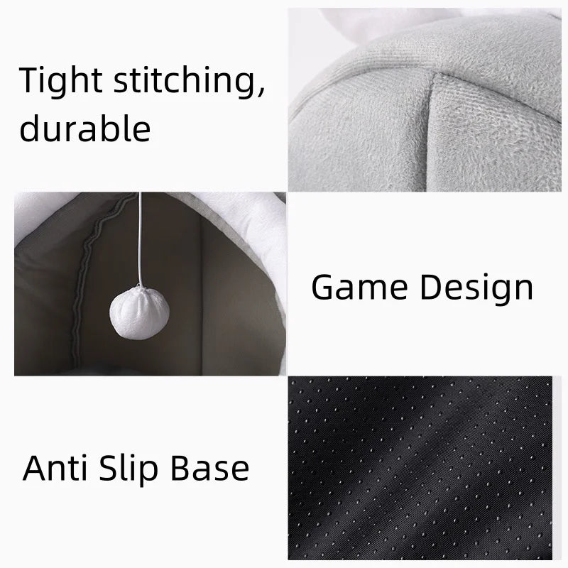 Furtlé RockNest🐱🔥House bed for your cat's comfort🛏️ Soft and comfortable design✨