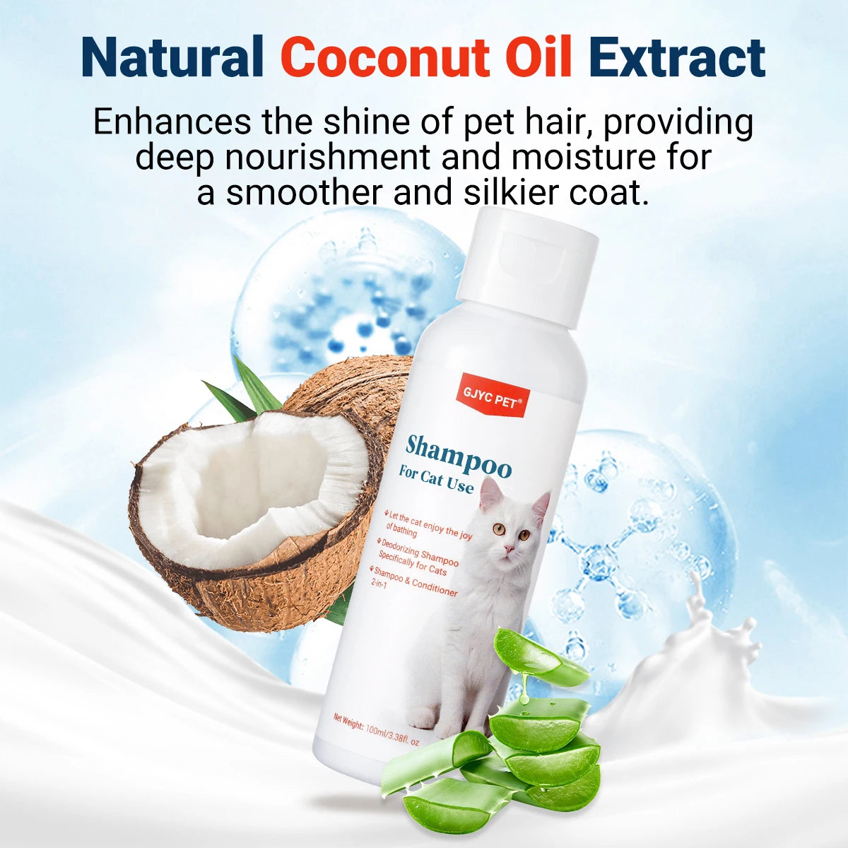 🐾PurrClean💧Shampoo 🧼Clean, fresh, and happy 😻Long-Lasting Fresh Scent✨A gentle shampoo that keeps your Cat’s coat soft, shiny, and healthy after every wash 🐾