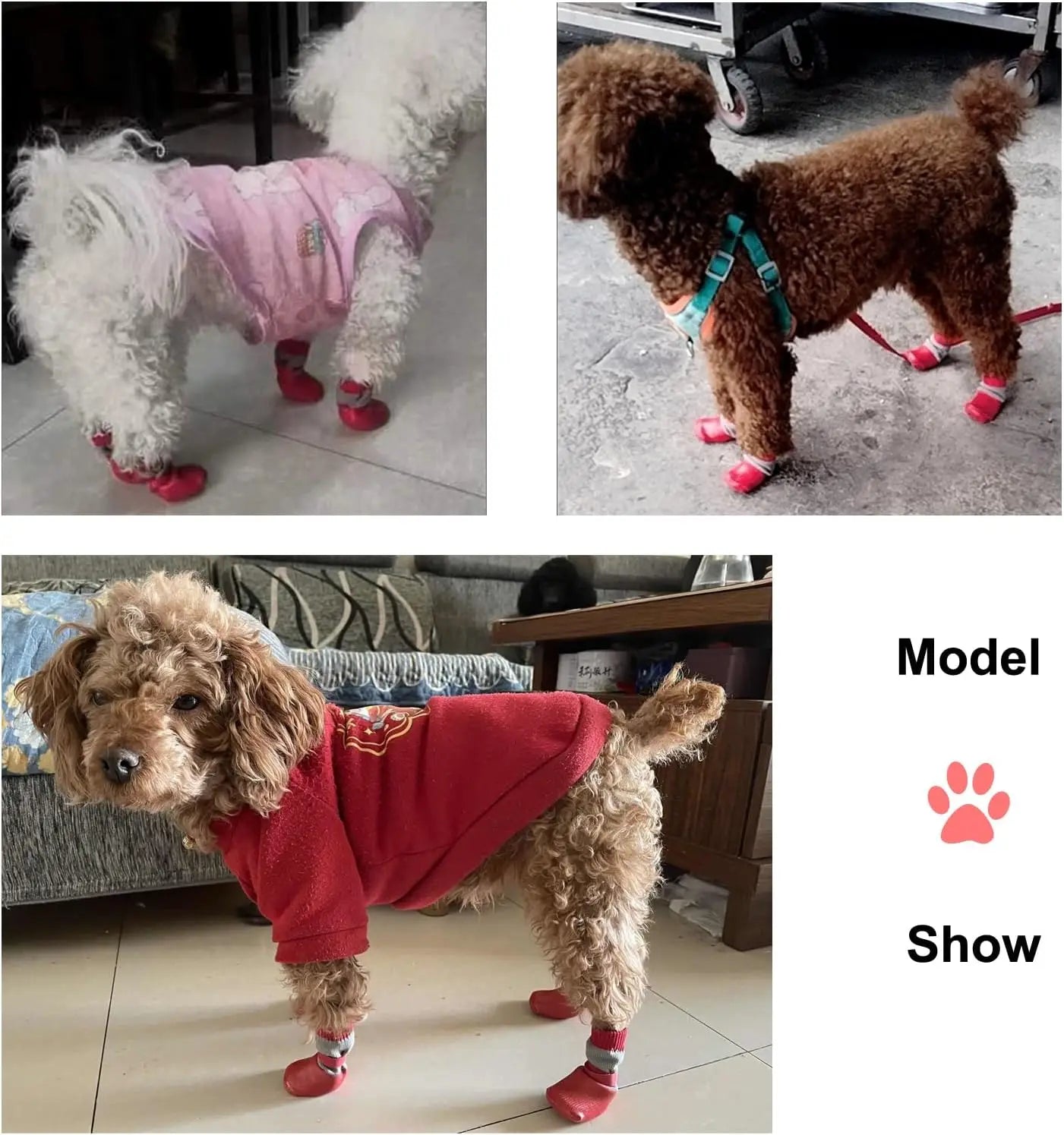 🐾GripPaw🐶 Socks ✨ Waterproof Knitting Warm Shoes, Rain Snow