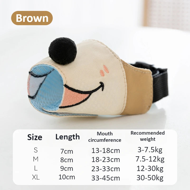 🐾GentleGuard Muzzle 🐶Adjustable, anti-bark, breathable, gentle and fun