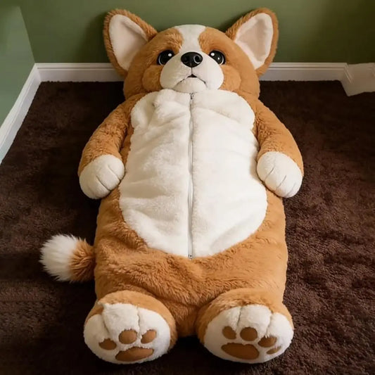 🐾CozyCritter Sleep Bag🛏️ Sac de couchage douillet en forme d'animal  🏕️ Idéal pour la maison, les voyages et le camping  ✨ Chaud, doux et confortable
